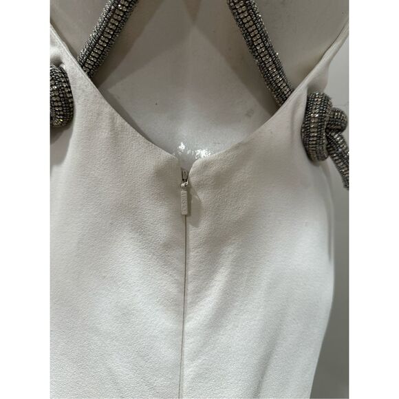 NWT Versace Embellished Rope Mini Shift Dress White Size IT42 / US6 $5900 - Picture 11 of 13